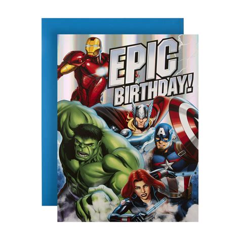 Extra Large Marvel Avengers Birthday Card Hallmark Uk
