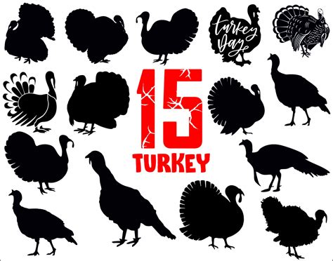 Turkey Svgthanksgiving Svgturkey Clipartturkey Cut Etsy
