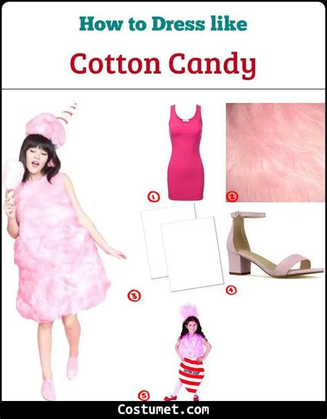 cotton candy costume for cosplay and halloween 2023