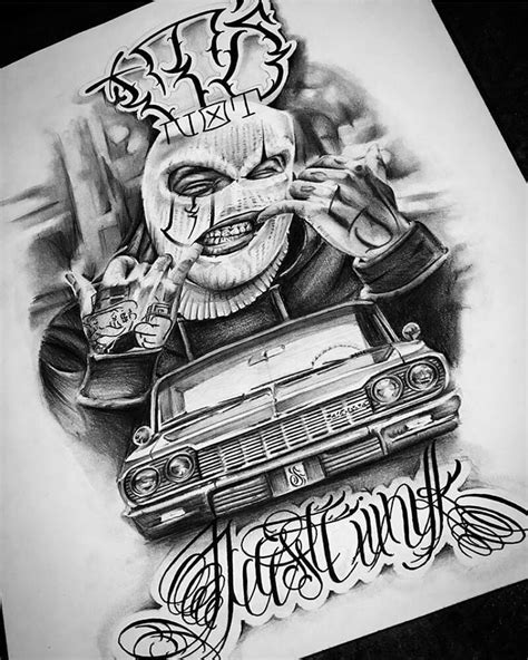 In Your Chicano Gangster Drawings Heart With Drawing