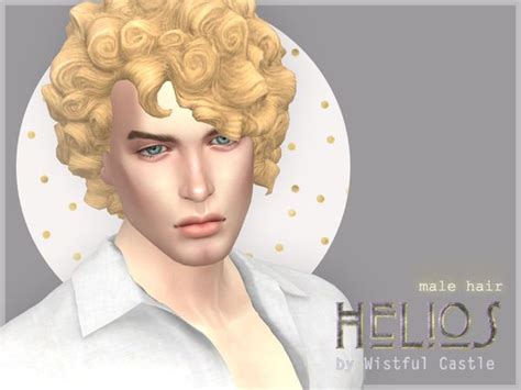 Wistfulcastles Helios Male Hair Mens Hairstyles Sims 4 Hair Male