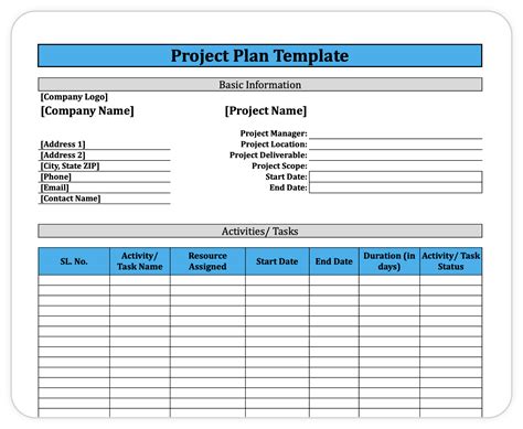 Project Management Plan Template Pmi Free Printable Templates