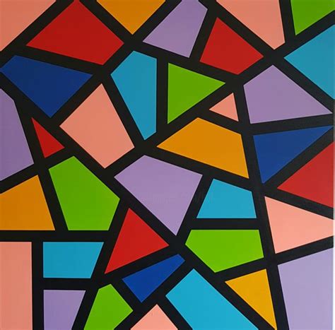 Geometric Abstract Painting Painting By Ana Von Laff Artmajeur