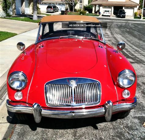 1960 Mga Red Convertable To Show