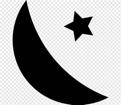 Gambar Siluet Bintang Bulan Islam Bintang Awan Hari Libur Islam Png Dan