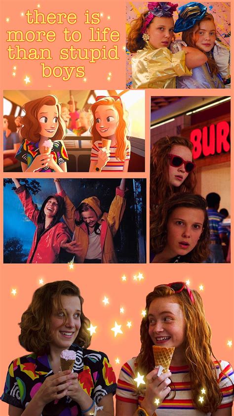 Max And Eleven Collage Stranger Things Funny Stranger Things