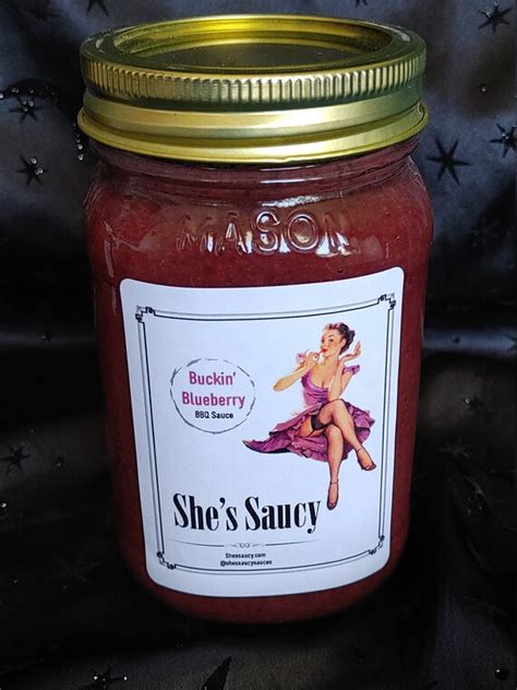 Shes Saucy Sauces Buckin Blueberry Bbq Sauce Etsy