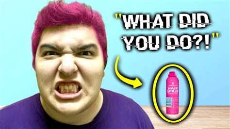 (hair reveal fortnite) today in fortnite season 4, i accidentally turned my stream on. i Secretly Dyed His Hair PINK.. (He Got MAD) - YouTube