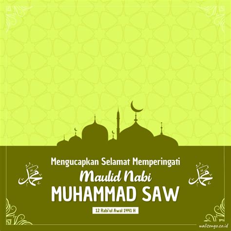 Desain Poster Kartu Ucapan Maulid Nabi Muhammad 2019 Terbaru
