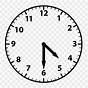 Half Past Clock Clipart