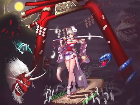 Fondos de Pantalla Demonios ratio Sable Anime Chicas ...