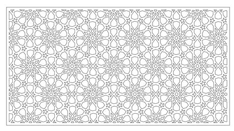 Islamic Geometric Pattern Vector Cad Drawing Dwg File Cadbull