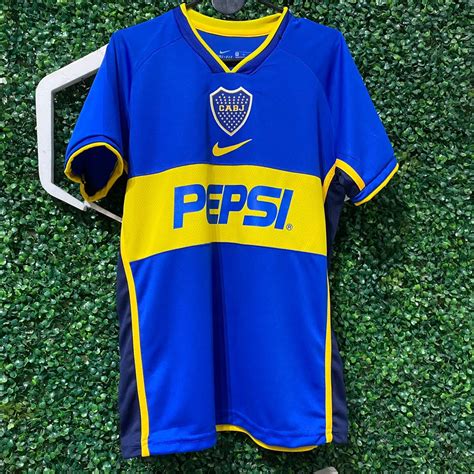 Camiseta Boca Juniors Retro Roman 2002 Replic