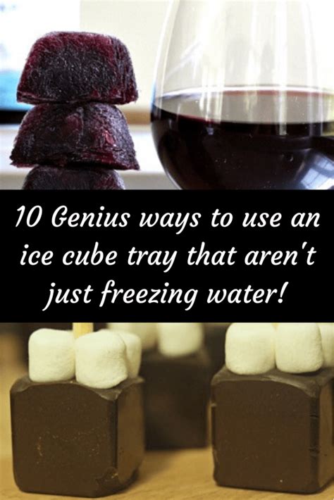 Genius Ways To Use Your Ice Cube Tray Leftover Wine Tiny Cakes Ice