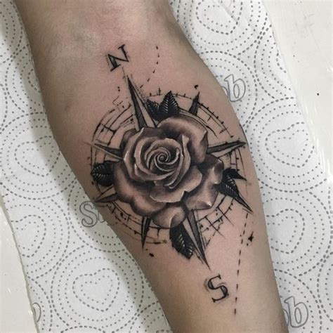 Compass Tattoo Designs Ideas And Meanings March 2020