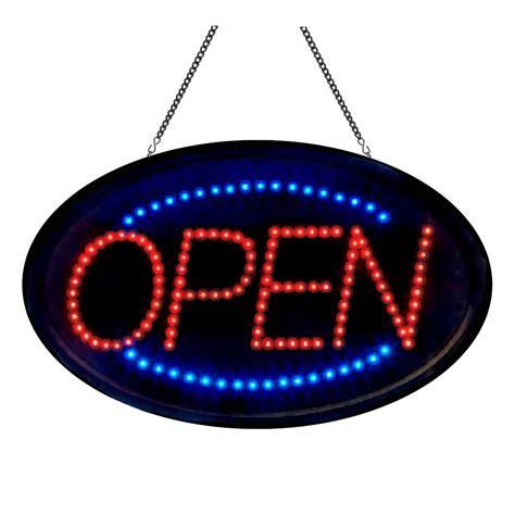 Led Open Sign With Flashing Lights Window Signs