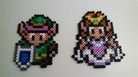 Link And Zelda The Legend Of Zelda A Link To The Past Perler Beads By