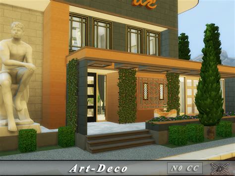Art Deco House No Cc By Danuta720 At Tsr Sims 4 Updates