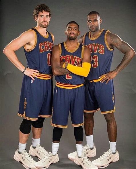 Kevin Love Kyrie Irving And LeBron James Kevin Love Basketball