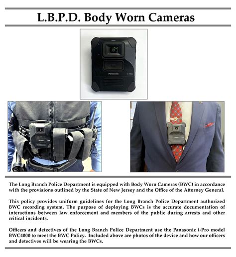 Body Worn Cameras | Long Branch, NJ