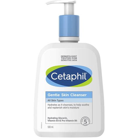 Cetaphil Gentle Skin Cleanser For Face Body Care 500ml Woolworths