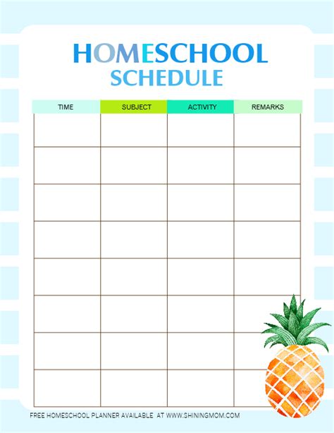 The Best Homeschool Planner In Printable Pdf For Free Download