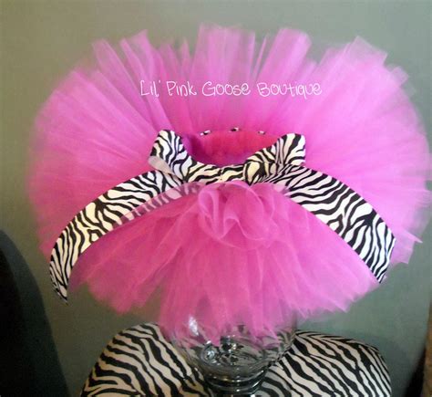 Pink Tutu Pink Zebra Print Tutu Hot Pink Tutu by LilPinkGoose, $19.95 | Pink tutu, Pink zebra 