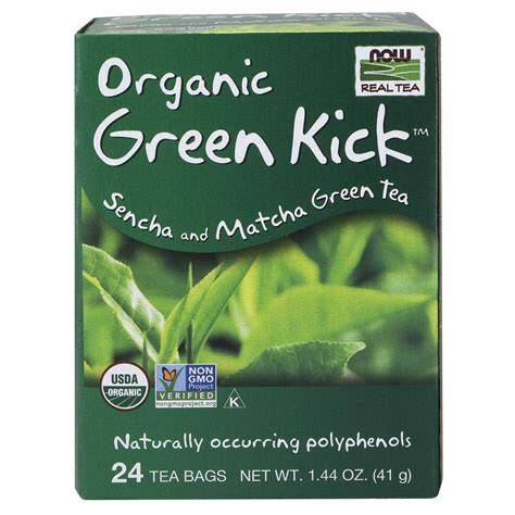 Buy Now Foods Certified Green Kick Tea With Polyphenols Premium