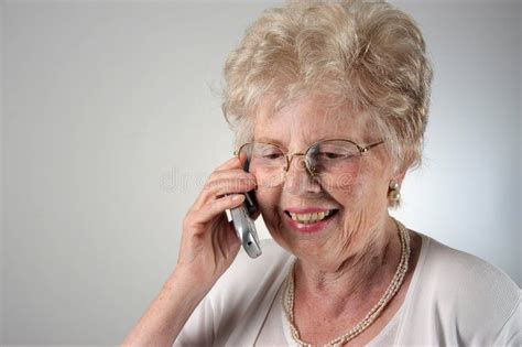 Old Lady Stock Image Image Of Phone Health Connectivity Old Women Chic Fall