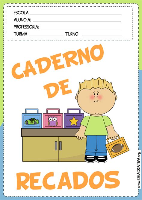 Capa De Caderno De Recado