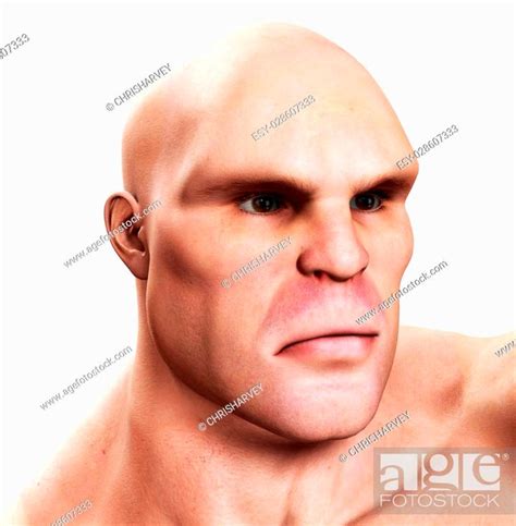 Close Up Of A Strong Mans Face Stock Photo Picture And Low Budget