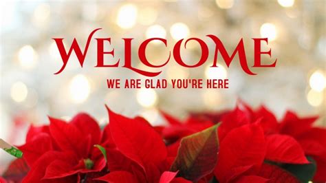 Christmas Welcome Poster Template Postermywall