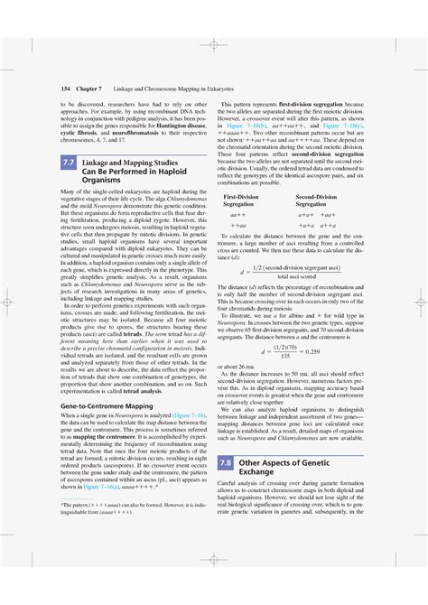 Linkage And Mapping Studies 154 Chapter 7 Linkage And Chromosome