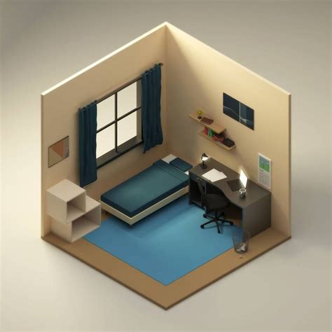 Isometric Bedroom By Halcyon Design On Deviantart Isometric Rooms