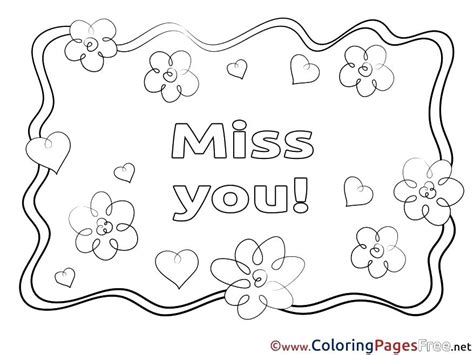 Select from 35723 printable crafts of cartoons, nature, animals, bible and many more. Miss You Coloring Pages at GetColorings.com | Free ...
