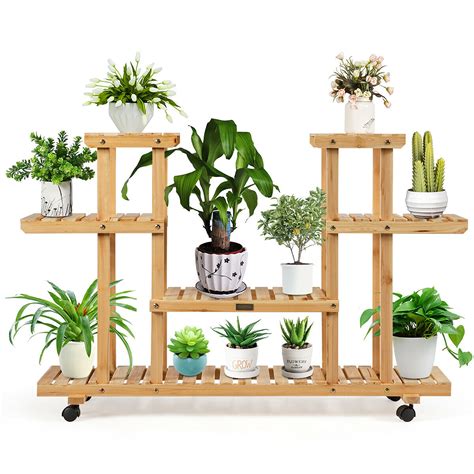 How To Make A Plant Stand With Wheels Image To U
