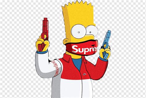 Supreme Bart Simpson Png Supreme Brands Logo Png Bart Simpson Png