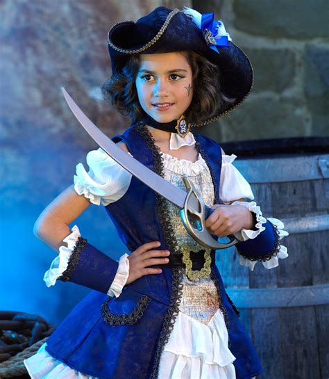 Blue Pirate Girl Child Costume Large 1214 Examine This Incredible