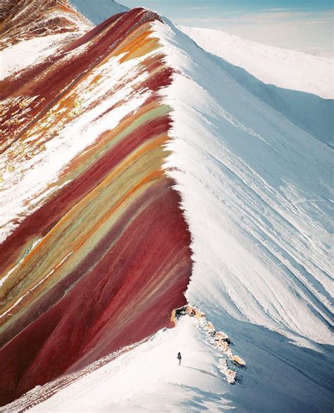Winter At Rainbow Mountain Peru ️ ️ ️ Picture By Emmettsparling