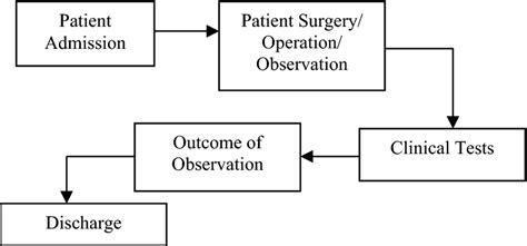 Simple Flowchart Illustrating A Patients Journey From Admission To