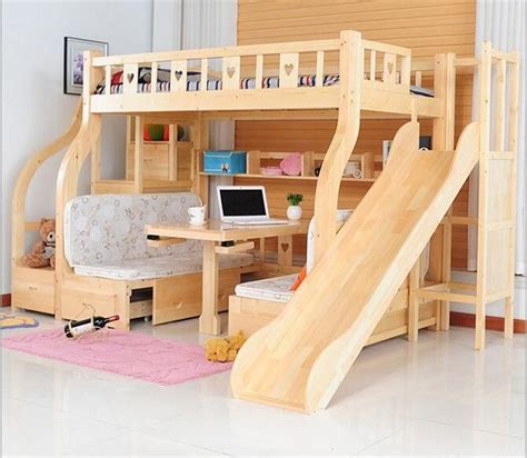 It's true—many kids' rooms do have a loft bed or when your living quarters are tight, it's worth investing in a diy project like this, which can free up precious floorspace for other furnishings you want or need. Children Beds multi-function environmental children bunk bed wooden beds with study desk drawer ...
