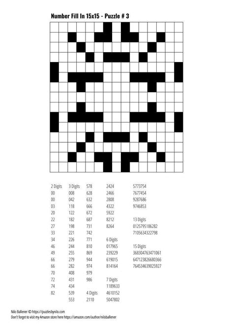 Free Printable Number Fill In Puzzles Pdf Printable Word Searches