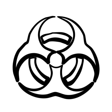 Learn how to draw biohazard pictures using these outlines or print just for coloring. Toxic Symbol Drawing - ClipArt Best
