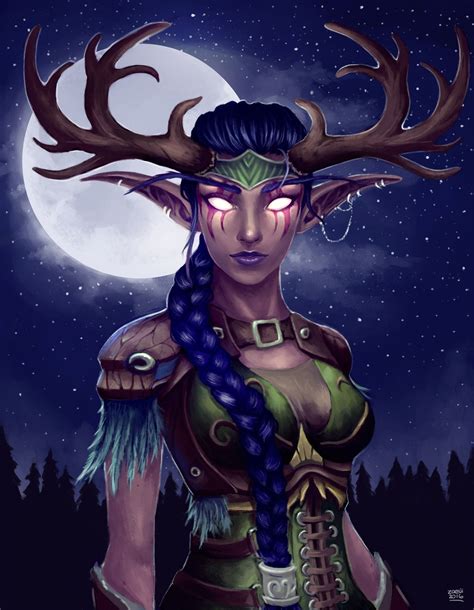 Night Elf Druid Sammy Hancock On Artstation At Https Artstation