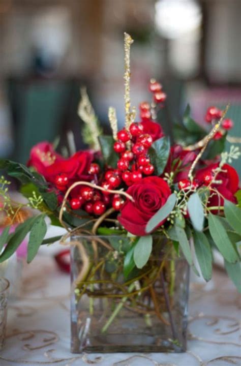 40 Christmas Wedding Centerpieces Decorations All About Christmas