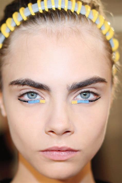 Runway Beauty Trend Fade To Blue Blue Peter Fendi And