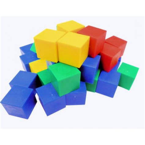 Plastic Cube 2cm Set Of 100