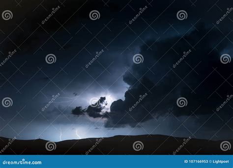 High Mountains Electric Storm Scenery Stormy And Dangerous Mountain