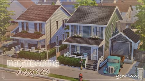 Дома по соседству 🏠🌳 Симс 4 Строительство Neighboring Houses