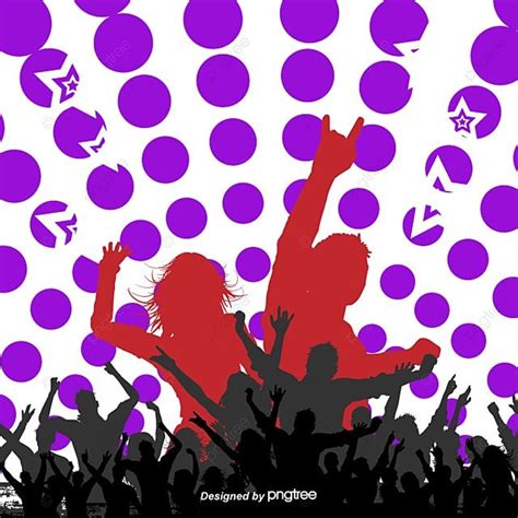 Vector Concert Crowd Singer Fans Silhouette Crowd Png And Vector